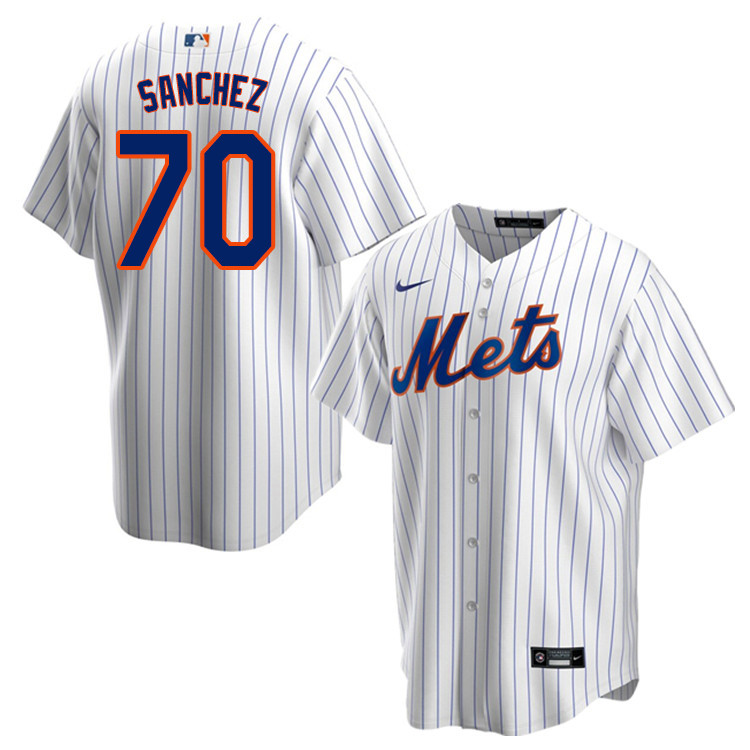 Nike Men #70 Ali Sanchez New York Mets Baseball Jerseys Sale-White